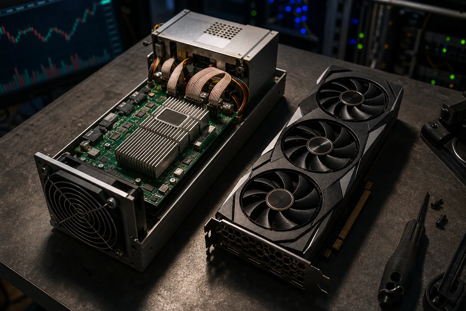 Altcoin mining hardware: ASIC vs GPU differences
